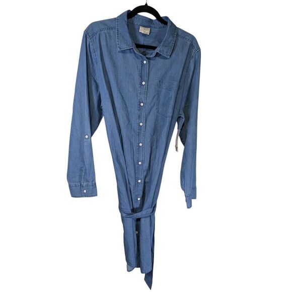 NWT St John's Bay Denim Dress Women's XXL - Picture 1 of 5